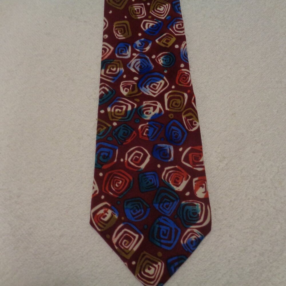 VINTAGE RETRO JOHN HENRY MODERN ART WIDE TIE 40S 50S STYLED